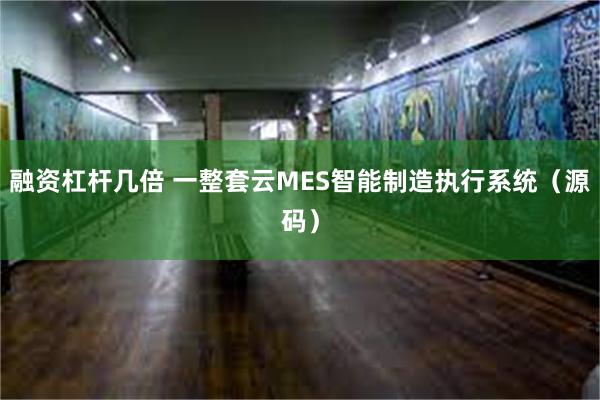 融资杠杆几倍 一整套云MES智能制造执行系统（源码）