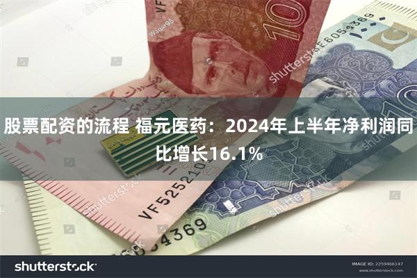 股票配资的流程 福元医药：2024年上半年净利润同比增长16.1%