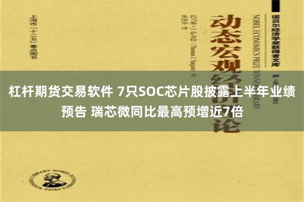 杠杆期货交易软件 7只SOC芯片股披露上半年业绩预告 瑞芯微同比最高预增近7倍