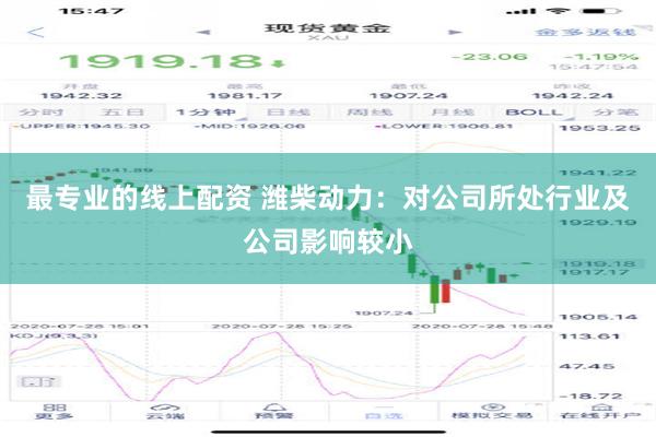 最专业的线上配资 潍柴动力：对公司所处行业及公司影响较小