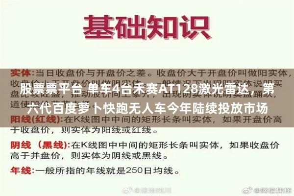 股票票平台 单车4台禾赛AT128激光雷达，第六代百度萝卜快跑无人车今年陆续投放市场